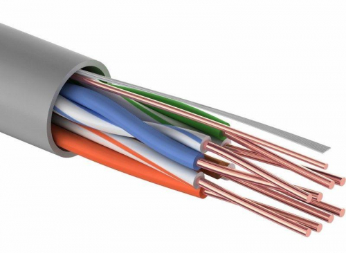 Кабель витая пара U/UTP 4х2х26AWG кат.5 омедн. алюм. сер. (уп.305м) LIGHT PROCONNECT 01-0048-3 фото 4