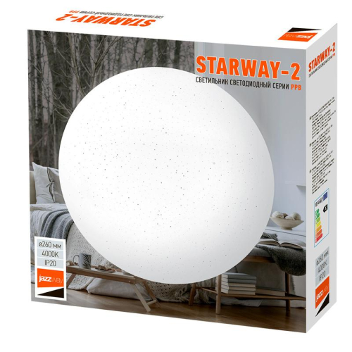 Светильник светодиодный декоративный PPB Starway-2 24Вт 4000К IP20 d260х55 настенно-потолочный бытовой JazzWay 5025479 фото 5