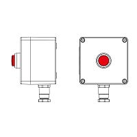 Пост управления взрывозащищенный из полиэстера CPE-P-03-(1xLR(250))-1xKH2MHK(C)1Ex d e IIC Т5 Gb / Ex tb IIIC T95град.C Db IP66/КЗ DKC 2231.031.22.1217