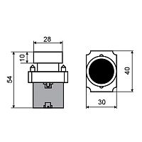 Кнопка XB2 желт. NO Rexant 36-5521