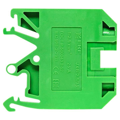 Колодка клеммная JXB-2.5/35 (25а) зел. EKF plc-jxb-2.5/35gn фото 9