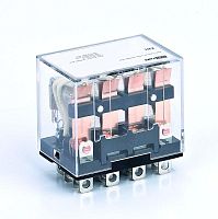 Реле промежуточное ПР-102 10А 127В DC 4 конт. с LED-индикацией DEKraft 23941DEK