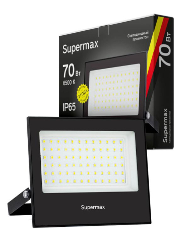 Прожектор светодиодный Supermax SPR 70Вт 6500К 7000лм IP65 КОСМОС S_PR_LED_70 фото 3