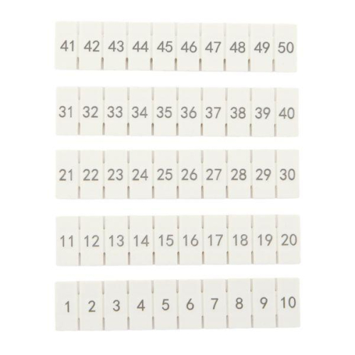 Маркировка для клемм 2.5 UT 1-50 (уп.100шт) EKF scr-ut-mrk-2.5-1-50 фото 2