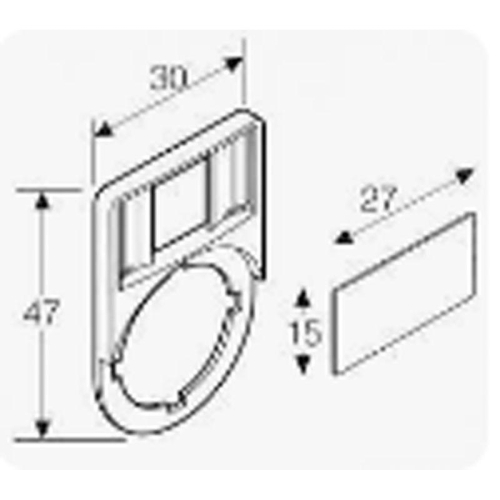 Держатель маркировки LH (20х25мм) Rexant 36-9010 фото 4