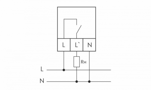 Реле напряжения CP-721-1 (однофазное; цифровая индикация; напряжение питания 50-450В контакт 1NO 63А встроен. таймер регистрация аварий в памяти индикация текущего напряжения) (аналог УЗМ) F&F EA04.009.013 фото 2