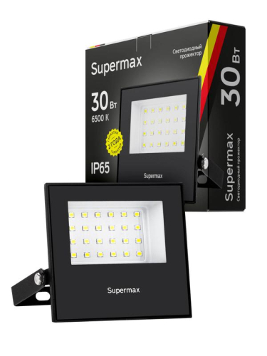 Прожектор светодиодный Supermax SPR 30Вт 6500К 3000лм IP65 КОСМОС S_PR_LED_30 фото 3