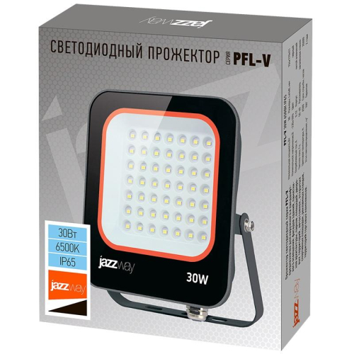 Прожектор светодиодный PFL-V 30Вт 6500К IP65 JazzWay 5039711 фото 2