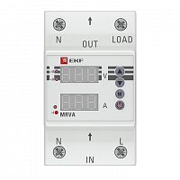 Реле напряжения и тока с дисплеем MRVA 25А PROxima EKF MRVA-25A