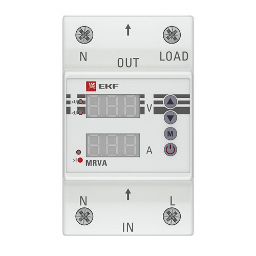 Реле напряжения и тока с дисплеем MRVA 63А PROxima EKF MRVA-63A фото 3