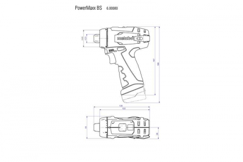 Винтоверт аккумуляторный PowerMaxx BS Basic Set 2х2.0Ач с наб.осн Metabo 600080880 фото 2