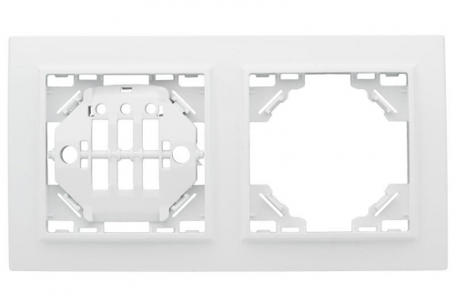 Рамка 2-м Минск горизонтальная бел. Basic EKF ERM-G-302-10 фото 3