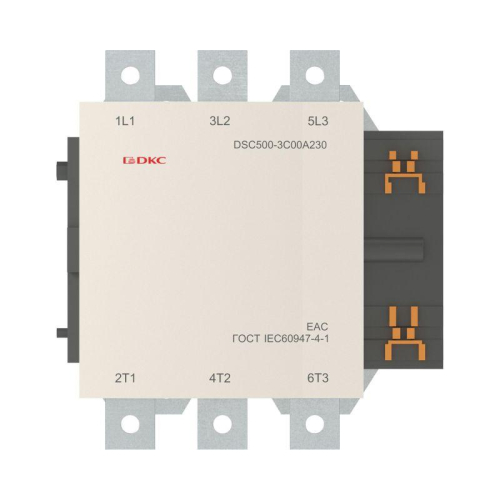 Контактор магнитный DSC500-3C00A230 500А 250кВт (AC3) 220В AC DKC DSC500-3C00A230 фото 2