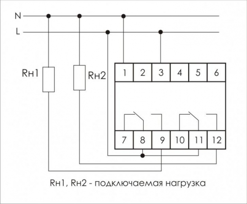 Реле времени PCR-515 2х8А 230В 2перекл. IP20 задержка включ. монтаж на DIN-рейке F&F EA02.001.006 фото 2