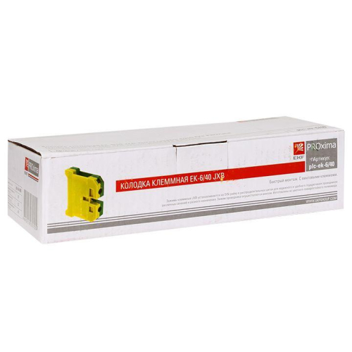 Колодка клеммная ЕК-6/40 JXB земля EKF plc-ek-6/40 фото 8