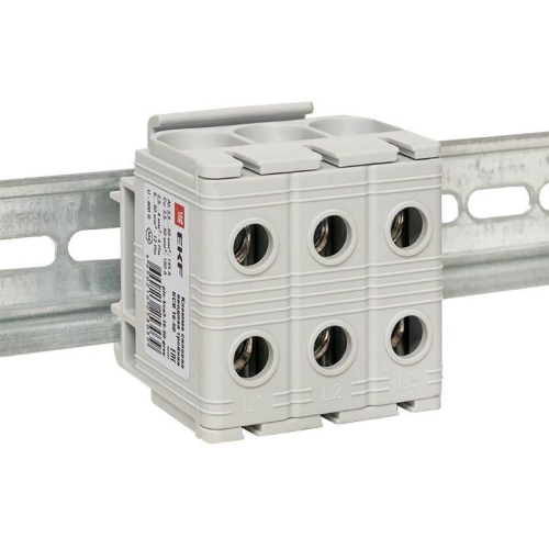 Клемма силовая вводная тройная КСВ 16-50кв.мм сер. PROxima EKF plc-kvs3-16-50-grey фото 2