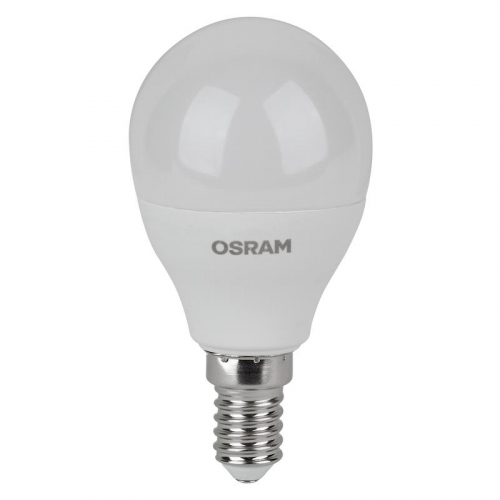 Лампа светодиодная LED Value LVCLP60 7SW/865 шар матовая E14 230В 2х5 RU (уп.5шт) OSRAM 4058075578166 фото 2