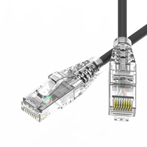 Патч-корд неэкранированный SLIM CAT6 U/UTP 4х2 28 AWG LSZH 1.5м черн. DKC RN6UU4515BK-28