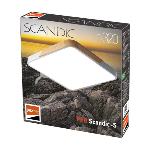 Светильник светодиодный декоративный PPB Scandic-S 24Вт 4000К IP20 настенно-потолочный бытовой WH/W JazzWay 5037298 фото 3