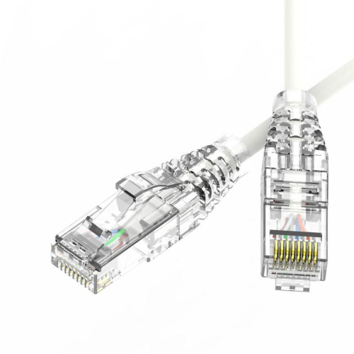 Патч-корд неэкранированный SLIM CAT6 U/UTP 4х2 28 AWG LSZH 1м бел. DKC RN6UU4510WH-28