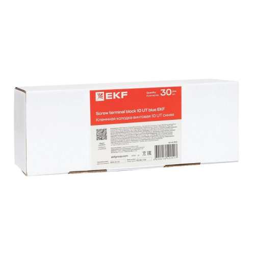 Колодка клеммная винтовая 10 UT син. EKF scr-ut-10-b фото 2