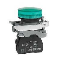 Лампа сигнальная OptiSignal D22 C4-L-M3 зел. металл 230-240VAC XB4BVM3 КЭАЗ 332174