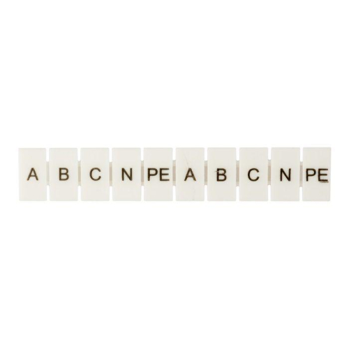 Маркеры для ST 1.5 с символами "A. B. C. N. PE" (уп.100шт) EKF zb-st-1.5-A-PE