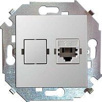 Розетка компьютерная СП Simon 15 RJ45 кат.5E Systimax механизм бел. Simon 1591598-030