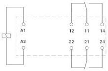 Реле одиночное REL-MR- 24DC/21-21 Phoenix Contact 2961192