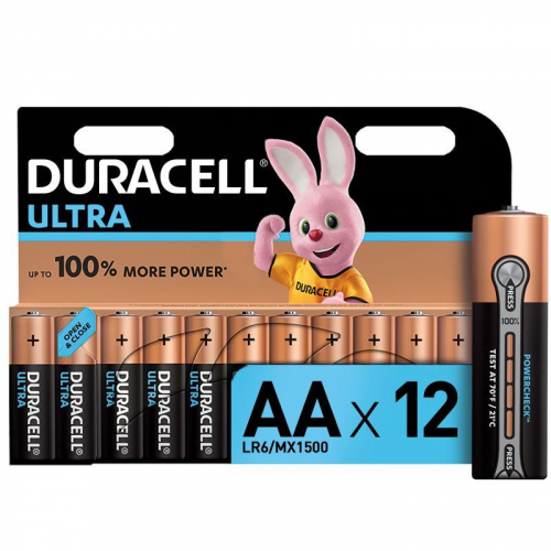 Элемент питания алкалиновый AA/LR6-12BL Ultra Power (блист.12шт) Duracell Б0038766