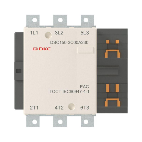 Контактор магнитный DSC150-3C00A230 150А 75кВт (AC3) 220В AC DKC DSC150-3C00A230 фото 2