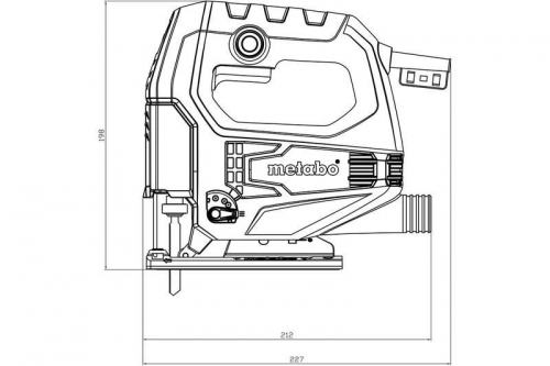 Лобзик STEB 65 Quick 450Вт 600-3100/м мтн коробка Metabo 601030000 фото 2