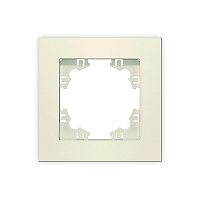 Рамка 1-м Афина сл. кость (ivory) Universal A0053-I