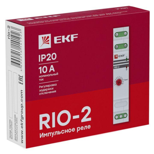 Реле импульсное с задержкой отключения RIO-2 PROxima EKF rio-2 фото 3