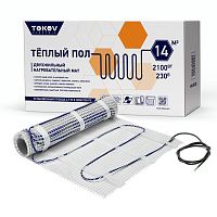 Комплект "Теплый пол" (мат) 150Вт/кв.м 14кв.м TOKOV ELECTRIC TKE-MAT150-2100-14