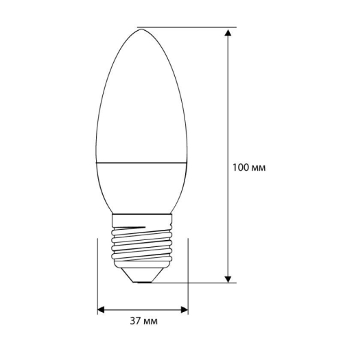 Лампа светодиодная LED7-C35/845/E27 7Вт свеча 4500К бел. E27 560лм 220В Camelion 12078