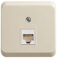 Розетка компьютерная ОП Этюд RJ45 кат.5E крем. SE KOMA-001K