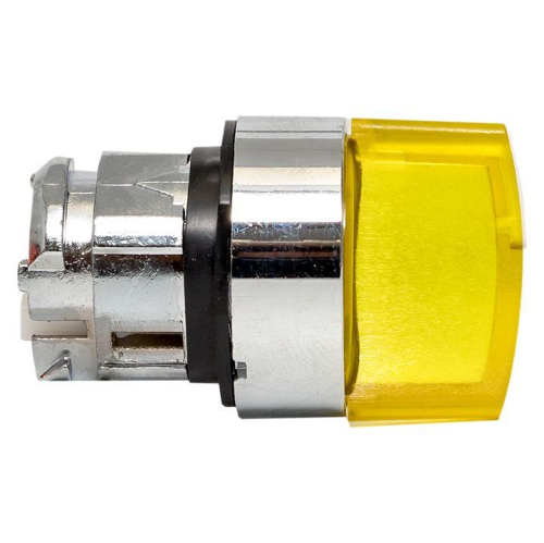 Механизм переключателя исполнительный ХB4 желт. на 2 положения с фиксацией с подсветкой с короткой ручкой PROxima EKF XB4BD2FL-Y фото 5