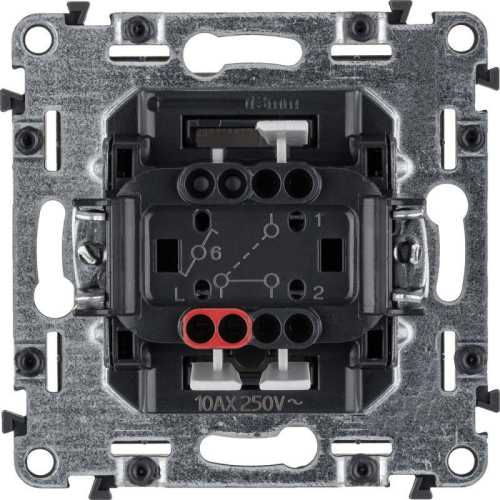 Переключатель 1-кл. СП Valena Life 10А IP20 250В 10AX с лицев. панелью безвинтов. зажимы механизм сл. кость Leg 752506 фото 6