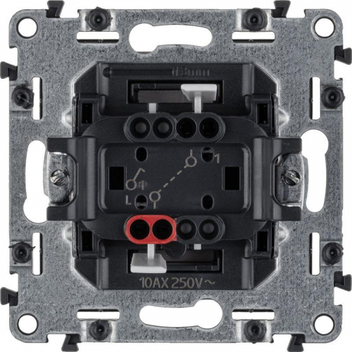 Выключатель 1-кл. СП Valena Life 10А IP20 250В 10AX с лицев. панелью безвинтов. зажимы механизм алюм. Leg 752601 фото 8