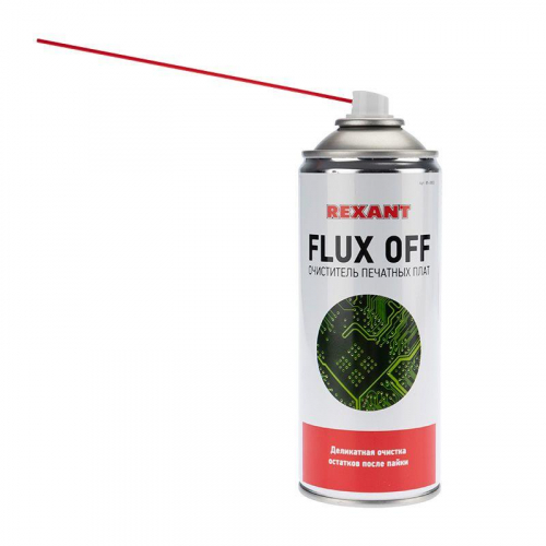 Очиститель печатных плат FLUX OFF 400мл Rexant 85-0003 фото 3