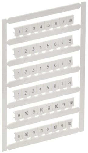 Маркер для CTS 6кв.мм/CP 10кв.мм "1-10" ARMAFIX IEK AF-CT10D-M-006-01