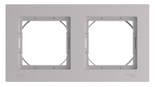 Рамка 2-пост. AtlasDesign Aqua IP44 алюм. SE ATN440302 фото 2