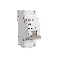 Выключатель автоматический модульный 1п D 100А 10кА ВА 47-100M электромагнит. расцеп. PROxima EKF mcb47100m-1-100D-pro