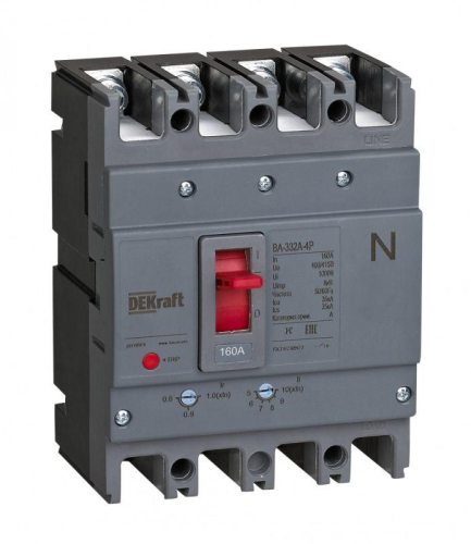 Выключатель автоматический 4п 80А 35кА ВА-332А DEKraft 28115DEK