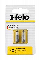 Бита крестовая Industrial PZ 1х25 (блист.2шт) FELO 02101036