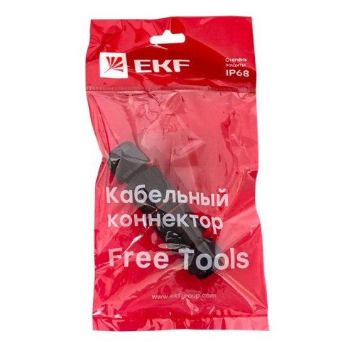 Коннектор кабельный I-образ. СМК 3PIN IP68 FreeTools PROxima EKF cct2-smk3 фото 2