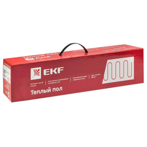 Комплект "Теплый пол" (мат) двухжил. "Уют" 2.5кв.м 375Вт PROxima EKF nm2-375-2.5 фото 2