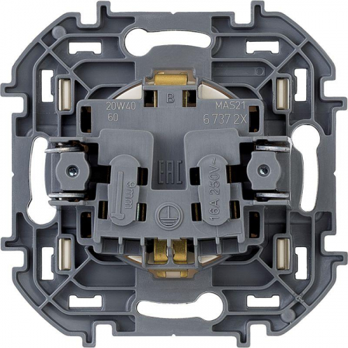 Розетка 1-м СП Inspiria 16А IP20 250В 2P+E немецк. стандарт механизм сл. кость Leg 673721 фото 4