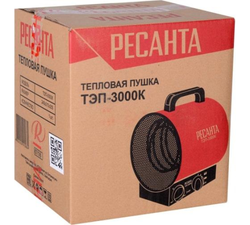 Пушка тепловая электрическая ТЭП-3000К кругл. Ресанта 67/1/8 фото 5